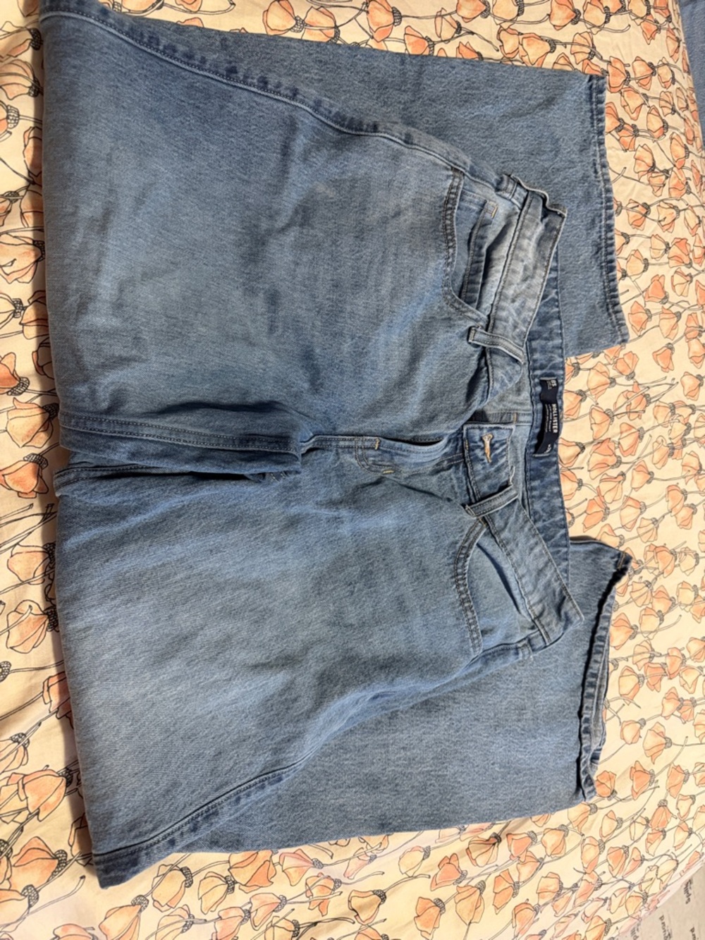Hollister Light Blue Wide Leg Flare Jeans